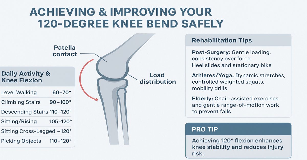 What Does a 120 Degree Knee Bend Look Like