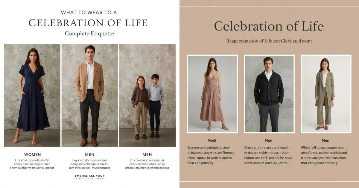 what to wear to a celebration of life
