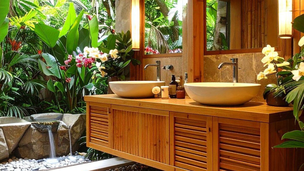 Natural Wood Bathroom Vanity